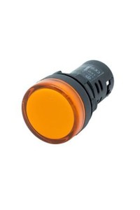 22mm LEDLİ SİNYAL LAMBASI(220V-SARI)