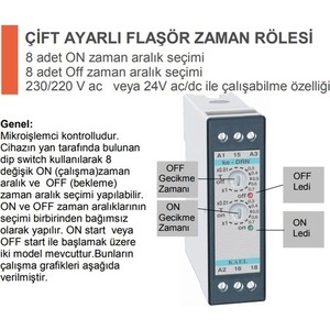  ÇİFT ZMN.FLAŞÖR RÖLE (OTO.TİP) KAEL