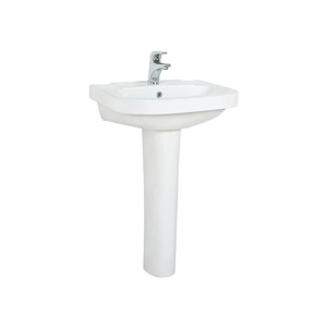 VİTROYA LAVABO 45x56 CM DELİKLİ CREAVİT VT056+ YARIM AYAK VT260