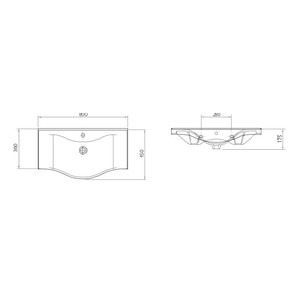  BASIC 80 X 48,5 LAVABO BEYAZ