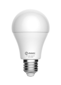 12W E27 LED AMPUL 3000K BEYAZ MAKEL BC12.0W-0227M