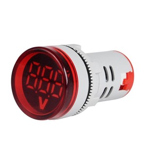 22mm  VOLTAJ GÖSTERGELİ SİNYAL LAMBASI(KIRMIZI) +KAİM
