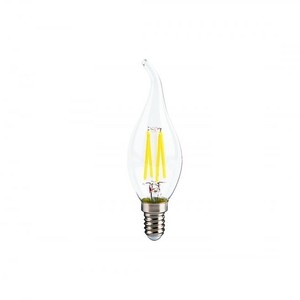  4W E14 LEDLİ KIVRIK BUJİ AMPUL ŞEFFAF 3200K CATA CT-4062